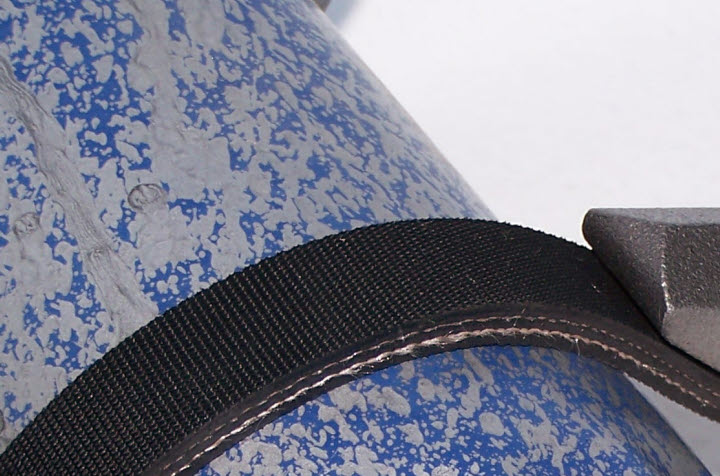 Dimpled strap texture designed to grip slick surfaces