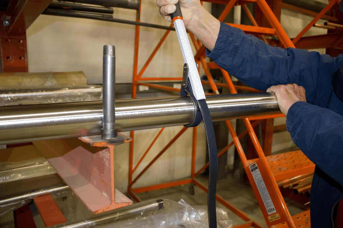 Looping preview of strap wrench in use